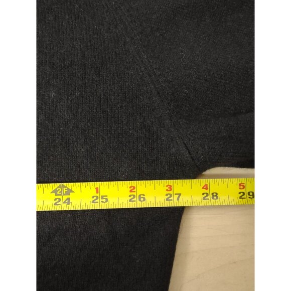 Clan Douglas Mens XXL Cashmere Wool V-Neck Sweater Scotland Made Black - Picture 6 of 8